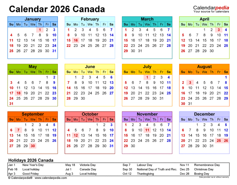 2026 Calendar Canada 17 2026 calendar canada template