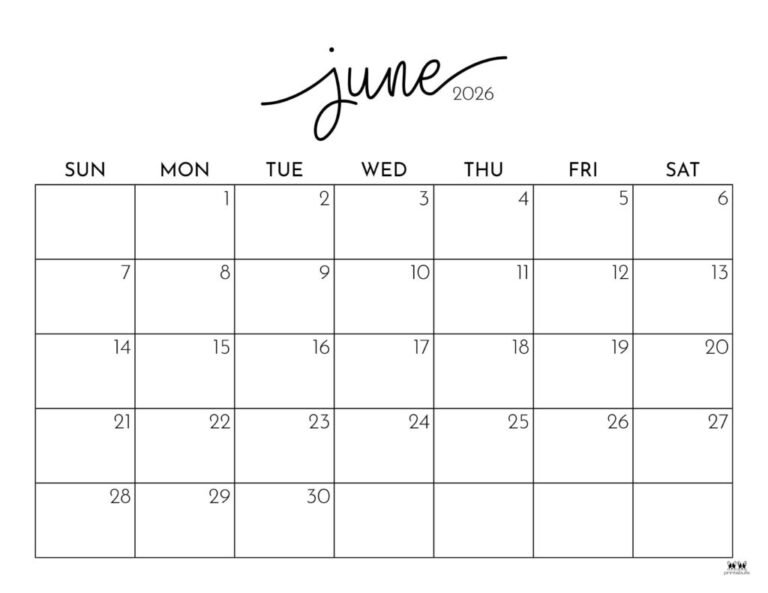Printable June 2026 Calendar Style 1 1024x791 1